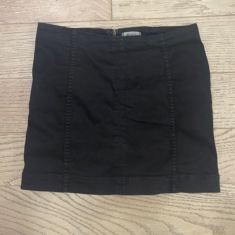 Black Denim Mini Skirt Size M